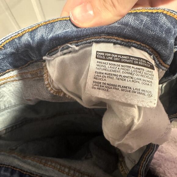 Levi’s Bold Curve Mid Rise Straight Leg Jeans Size 29 Blue - Picture 8 of 9